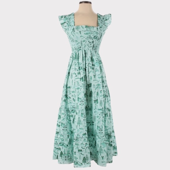 HILL HOUSE Ellie Midi Dress - Ski Chalet - Picture 5 of 12